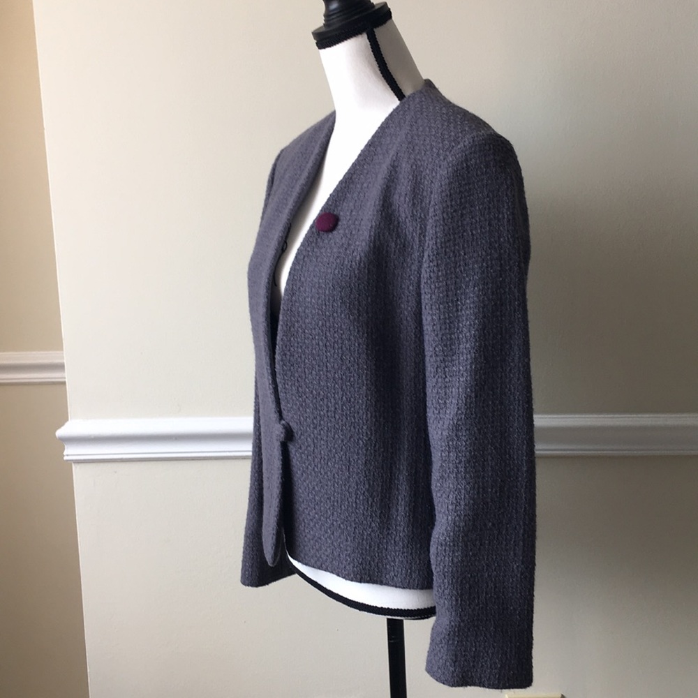 Purple dusty lavender wool blazer jacket goth - Picture 2 of 6